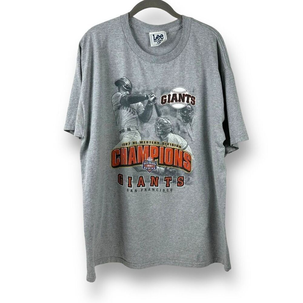 Vintage 97 San Francisco Giants Baseball Tee Shirt Western Division Champions XL